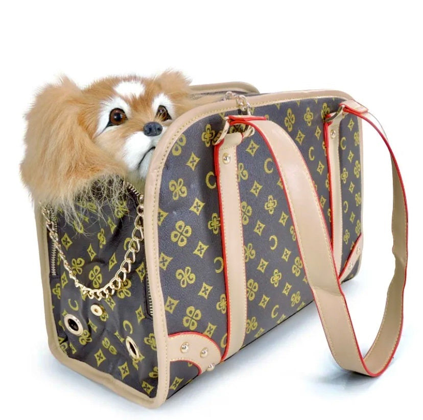 Chowis Vuitton Pet Carrier