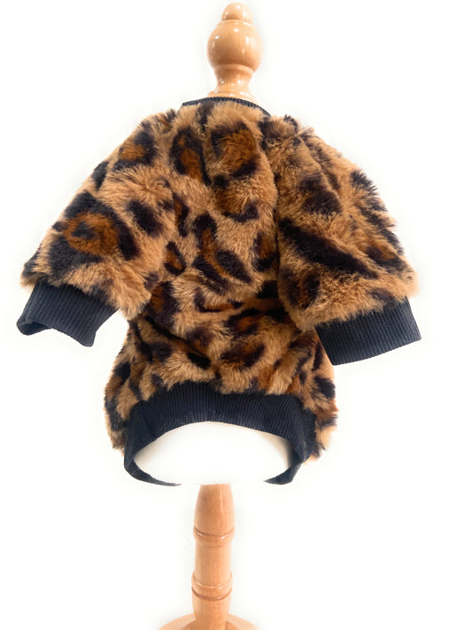 Fluffy Leopard Jumper