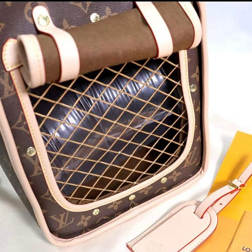 Chowis Vuitton Luxury Pet Carrier