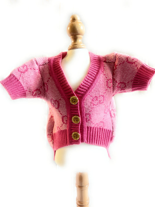 Pink Guchi Cardigan